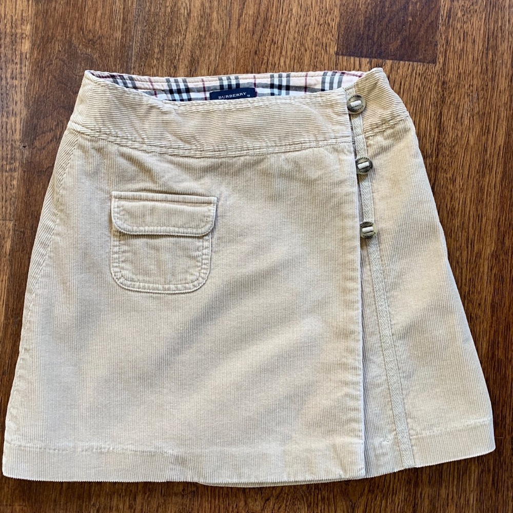 Burberry Corduroy Skirt